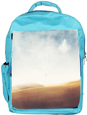 

Snoogg Eco Friendly Canvas Desert Vintage Designer Backpack Rucksack School Travel Unisex Casual Canvas Bag Bookbag Satchel 5 L Backpack(Blue)