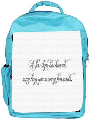 

Snoogg Eco Friendly Canvas Just A Few Steps Designer Backpack Rucksack School Travel Unisex Casual Canvas Bag Bookbag Satchel 5 L Backpack(Blue)