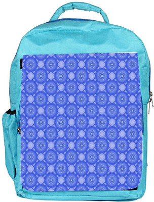 

Snoogg Eco Friendly Canvas Blue Flourish Pattern Backpack Rucksack School Travel Unisex Casual Canvas Bag Bookbag Satchel 5 L Backpack(Blue)
