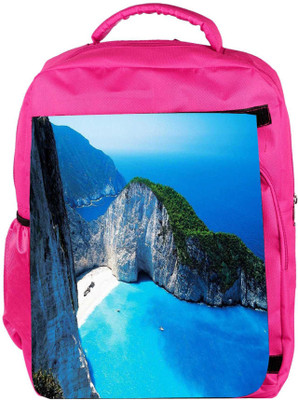 

Snoogg Eco Friendly Canvas White And Green Mountain Designer Backpack Rucksack School Travel Unisex Casual Canvas Bag Bookbag Satchel 5 L Backpack(Pink)