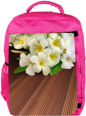 

Snoogg Eco Friendly Canvas Butterfly On Flowers Backpack Rucksack School Travel Unisex Casual Canvas Bag Bookbag Satchel 5 L Backpack(Pink)