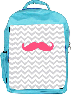 

Snoogg Eco Friendly Canvas Wave Mustache Backpack Rucksack School Travel Unisex Casual Canvas Bag Bookbag Satchel 5 L Backpack(Blue)