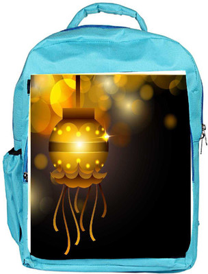 

Snoogg Eco Friendly Canvas Greeting Card For Diwali Celebration In India Backpack Rucksack School Travel Unisex Casual Canvas Bag Bookbag Satchel 5 L Backpack(Blue)