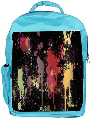 

Snoogg Eco Friendly Canvas Splash Paints Backpack Rucksack School Travel Unisex Casual Canvas Bag Bookbag Satchel 5 L Backpack(Blue)