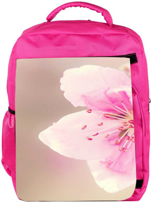 

Snoogg Eco Friendly Canvas Girly Pink Flower Backpack Rucksack School Travel Unisex Casual Canvas Bag Bookbag Satchel 5 L Backpack(Pink)