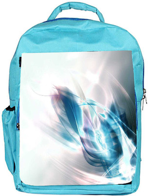 

Snoogg Eco Friendly Canvas Abstract Blue And White Pattern Design Designer Backpack Rucksack School Travel Unisex Casual Canvas Bag Bookbag Satchel 5 L Backpack(Blue)
