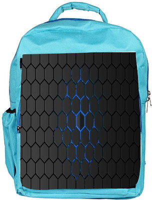 

Snoogg Eco Friendly Canvas Honeycomb Backpack Rucksack School Travel Unisex Casual Canvas Bag Bookbag Satchel 5 L Backpack(Blue)