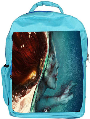 

Snoogg Eco Friendly Canvas Zombie Red Head Designer Backpack Rucksack School Travel Unisex Casual Canvas Bag Bookbag Satchel 5 L Backpack(Blue)