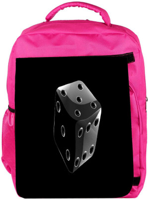 

Snoogg Eco Friendly Canvas Dice Designer Backpack Rucksack School Travel Unisex Casual Canvas Bag Bookbag Satchel 5 L Backpack(Pink)