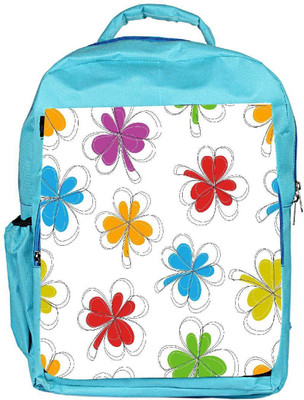 

Snoogg Eco Friendly Canvas Abstract Summer Background Backpack Rucksack School Travel Unisex Casual Canvas Bag Bookbag Satchel 5 L Backpack(Blue)