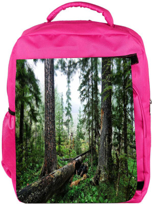 

Snoogg Eco Friendly Canvas Abstract Broken Tree Designer Backpack Rucksack School Travel Unisex Casual Canvas Bag Bookbag Satchel 5 L Backpack(Pink)