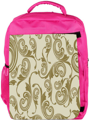 

Snoogg Eco Friendly Canvas Abstract Green Pattern Designer Backpack Rucksack School Travel Unisex Casual Canvas Bag Bookbag Satchel 5 L Backpack(Pink)