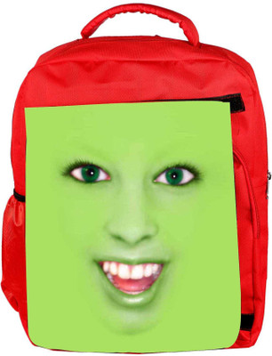 

Snoogg Eco Friendly Canvas Face Camouflage Funny Backpack Rucksack School Travel Unisex Casual Canvas Bag Bookbag Satchel 5 L Backpack(Red)