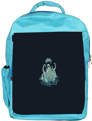 

Snoogg Eco Friendly Canvas Cute Octopus Funny Designer Backpack Rucksack School Travel Unisex Casual Canvas Bag Bookbag Satchel 5 L Backpack(Blue)
