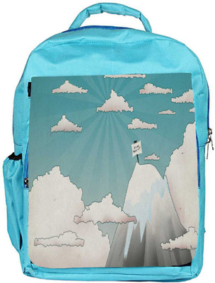 

Snoogg Eco Friendly Canvas Are We There Yet Designer Backpack Rucksack School Travel Unisex Casual Canvas Bag Bookbag Satchel 5 L Backpack(Blue)