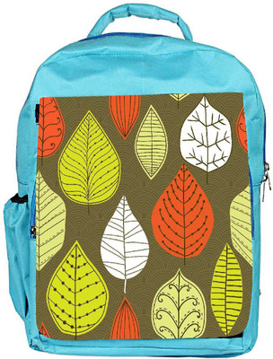 

Snoogg Eco Friendly Canvas Active Leaves Designer Backpack Rucksack School Travel Unisex Casual Canvas Bag Bookbag Satchel 5 L Backpack(Blue)