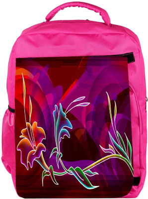 

Snoogg Eco Friendly Canvas Abstract Flower Designer Backpack Rucksack School Travel Unisex Casual Canvas Bag Bookbag Satchel 5 L Backpack(Pink)