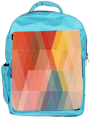 

Snoogg Eco Friendly Canvas Design Polygon Backpack Rucksack School Travel Unisex Casual Canvas Bag Bookbag Satchel 5 L Backpack(Blue)