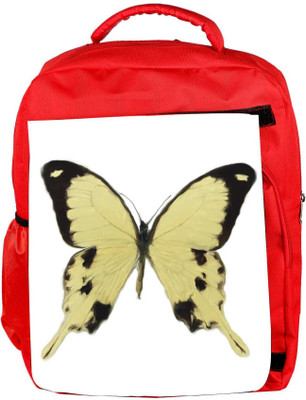 

Snoogg Eco Friendly Canvas Digital Painting Of A Butterfly Backpack Rucksack School Travel Unisex Casual Canvas Bag Bookbag Satchel 5 L Backpack(Red)