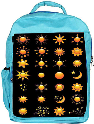

Snoogg Eco Friendly Canvas Sun Vectors Backpack Rucksack School Travel Unisex Casual Canvas Bag Bookbag Satchel 5 L Backpack(Blue)