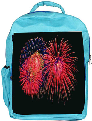 

Snoogg Eco Friendly Canvas Rocket Firecrackers Designer Backpack Rucksack School Travel Unisex Casual Canvas Bag Bookbag Satchel 5 L Backpack(Blue)