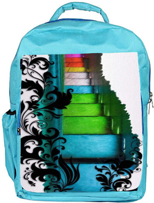 

Snoogg Eco Friendly Canvas Swirls And Multicolored 2705 Backpack Rucksack School Travel Unisex Casual Canvas Bag Bookbag Satchel 5 L Backpack(Blue)