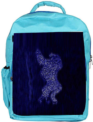

Snoogg Eco Friendly Canvas Glowing Leopard 2635 Backpack Rucksack School Travel Unisex Casual Canvas Bag Bookbag Satchel 5 L Backpack(Blue)