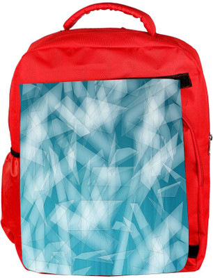 

Snoogg Eco Friendly Canvas Pattern Shapes Designer Backpack Rucksack School Travel Unisex Casual Canvas Bag Bookbag Satchel 5 L Backpack(Red)