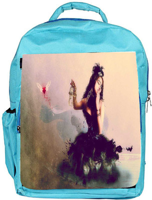 

Snoogg Eco Friendly Canvas Fly Away My Love Designer Backpack Rucksack School Travel Unisex Casual Canvas Bag Bookbag Satchel 5 L Backpack(Blue)