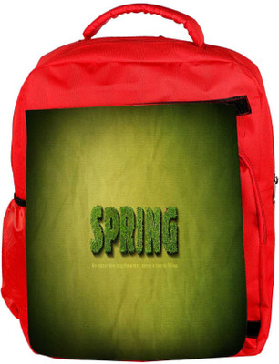 

Snoogg Eco Friendly Canvas Spring Designer Backpack Rucksack School Travel Unisex Casual Canvas Bag Bookbag Satchel 5 L Backpack(Red)