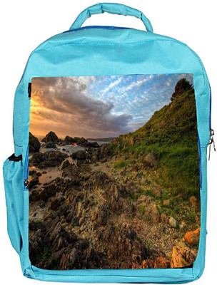 

Snoogg Eco Friendly Canvas Brown Rocks Designer Backpack Rucksack School Travel Unisex Casual Canvas Bag Bookbag Satchel 5 L Backpack(Blue)