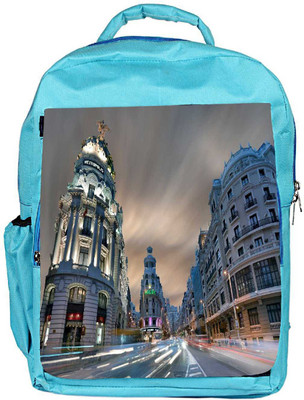 

Snoogg Eco Friendly Canvas Metropolis Designer Backpack Rucksack School Travel Unisex Casual Canvas Bag Bookbag Satchel 5 L Backpack(Blue)