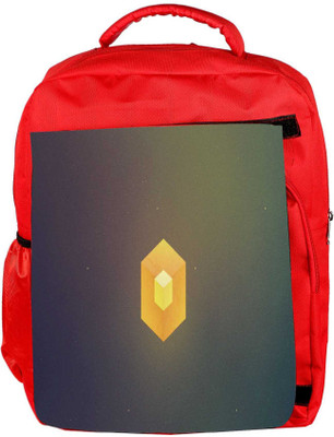 

Snoogg Eco Friendly Canvas Cube Minimalistic Designer Backpack Rucksack School Travel Unisex Casual Canvas Bag Bookbag Satchel 5 L Backpack(Red)