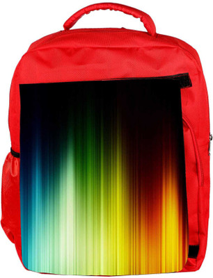 

Snoogg Eco Friendly Canvas Multicolor Pattern Design Designer Backpack Rucksack School Travel Unisex Casual Canvas Bag Bookbag Satchel 5 L Backpack(Red)
