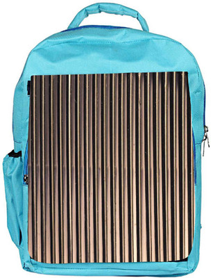 

Snoogg Eco Friendly Canvas Black And Cream Strips Designer Backpack Rucksack School Travel Unisex Casual Canvas Bag Bookbag Satchel 5 L Backpack(Blue)