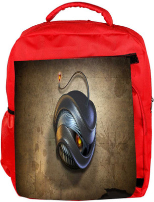 

Snoogg Eco Friendly Canvas Angry Bomb Designer Backpack Rucksack School Travel Unisex Casual Canvas Bag Bookbag Satchel 5 L Backpack(Red)