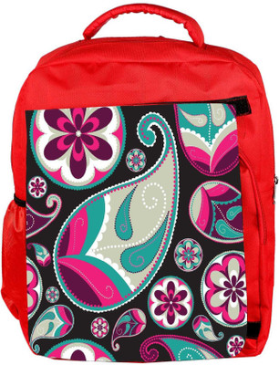 

Snoogg Eco Friendly Canvas Dark Abstract Pattern Designer Backpack Rucksack School Travel Unisex Casual Canvas Bag Bookbag Satchel 5 L Backpack(Red)
