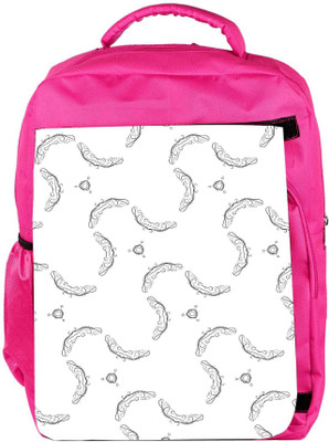 

Snoogg Eco Friendly Canvas Grey Germs Designer Backpack Rucksack School Travel Unisex Casual Canvas Bag Bookbag Satchel 5 L Backpack(Pink)