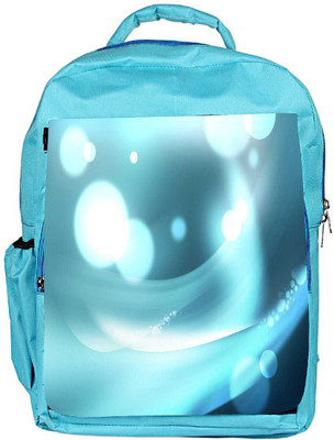 

Snoogg Eco Friendly Canvas Light Bubbles Pattern Design Designer Backpack Rucksack School Travel Unisex Casual Canvas Bag Bookbag Satchel 5 L Backpack(Blue)