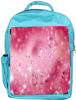 

Snoogg Eco Friendly Canvas Diamond Sparkling Heart Backpack Rucksack School Travel Unisex Casual Canvas Bag Bookbag Satchel 5 L Backpack(Blue)
