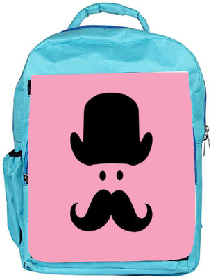 

Snoogg Eco Friendly Canvas Cute Mustache Backpack Rucksack School Travel Unisex Casual Canvas Bag Bookbag Satchel 5 L Backpack(Blue)
