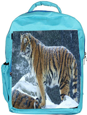 

Snoogg Eco Friendly Canvas Snow Tiger Designer Backpack Rucksack School Travel Unisex Casual Canvas Bag Bookbag Satchel 5 L Backpack(Blue)