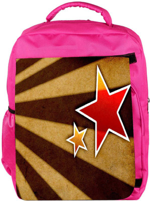 

Snoogg Eco Friendly Canvas Star Fan Art Backpack Rucksack School Travel Unisex Casual Canvas Bag Bookbag Satchel 5 L Backpack(Pink)
