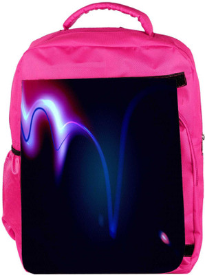 

Snoogg Eco Friendly Canvas Blue Strips In Black Designer Backpack Rucksack School Travel Unisex Casual Canvas Bag Bookbag Satchel 5 L Backpack(Pink)