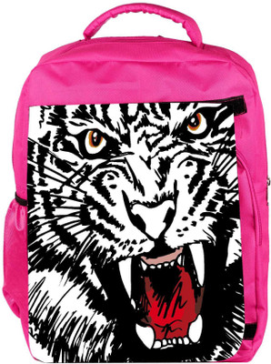

Snoogg Eco Friendly Canvas Sketch Of Tiger Vector Illustration Backpack Rucksack School Travel Unisex Casual Canvas Bag Bookbag Satchel 5 L Backpack(Pink)