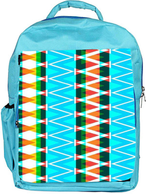 

Snoogg Eco Friendly Canvas Aztec Neon Aqua Backpack Rucksack School Travel Unisex Casual Canvas Bag Bookbag Satchel 5 L Backpack(Multicolor), Blue