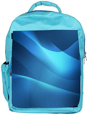 

Snoogg Eco Friendly Canvas Blue Waves Pattern Designer Backpack Rucksack School Travel Unisex Casual Canvas Bag Bookbag Satchel 5 L Backpack(Blue)
