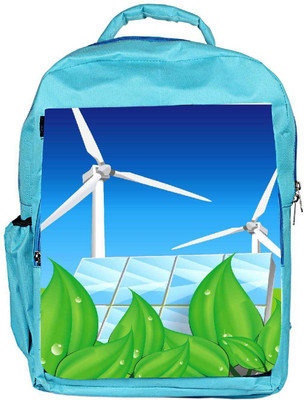 

Snoogg Eco Friendly Canvas Future Energy Backpack Rucksack School Travel Unisex Casual Canvas Bag Bookbag Satchel 5 L Backpack(Blue)