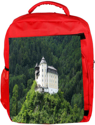 

Snoogg Eco Friendly Canvas House In The Tomb Designer Backpack Rucksack School Travel Unisex Casual Canvas Bag Bookbag Satchel 5 L Backpack(Red)