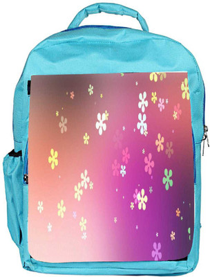 

Snoogg Eco Friendly Canvas Flower Graphic Backpack Rucksack School Travel Unisex Casual Canvas Bag Bookbag Satchel 5 L Backpack(Blue)